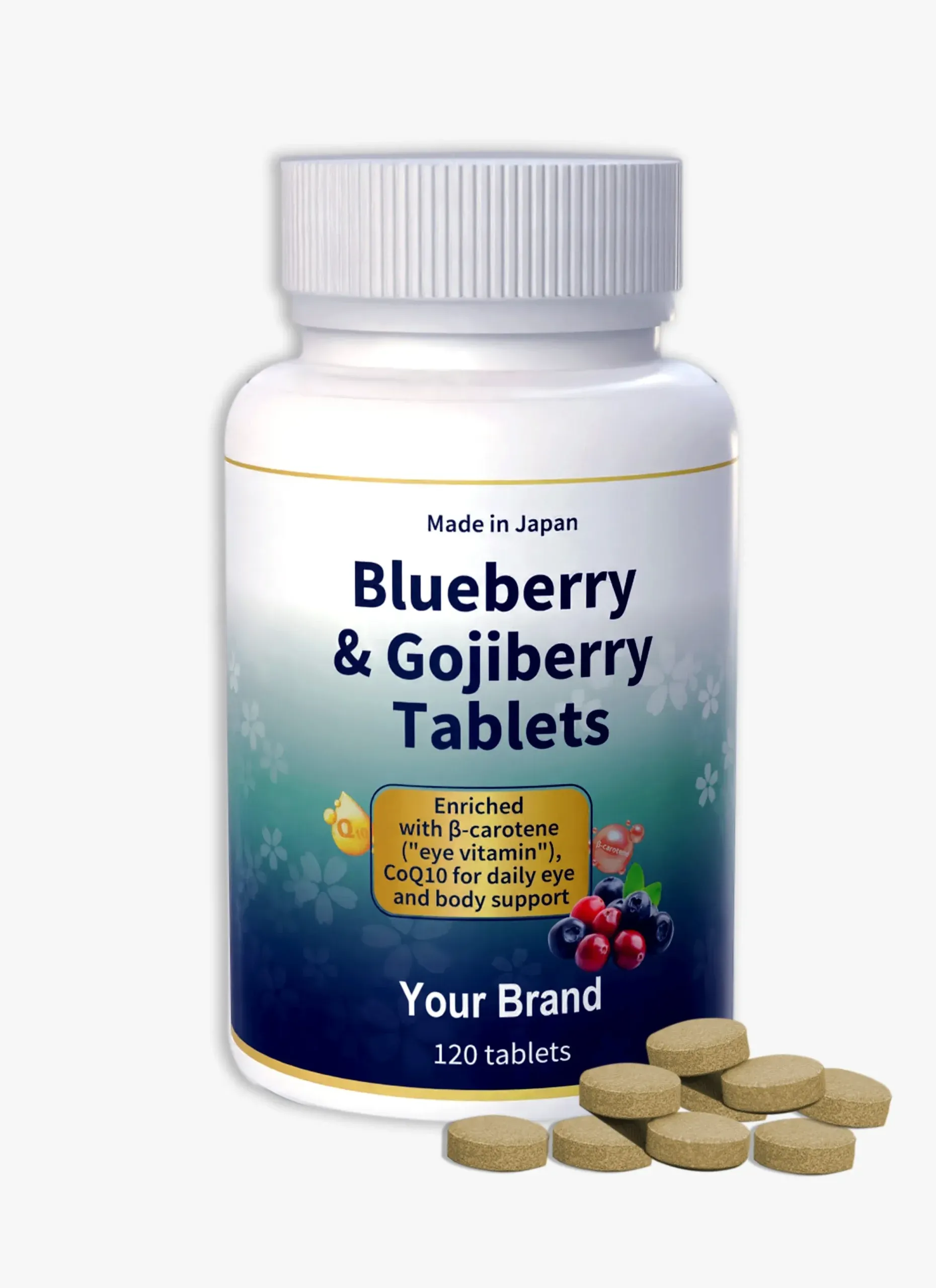 Blueberry & Gojiberry Tablets (UPC#DB10307)