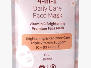 Vitamin C Brightening Face Mask | 6 in 1 Vitamin C Complex | Made in Japan | 30 mL × 5 Masks