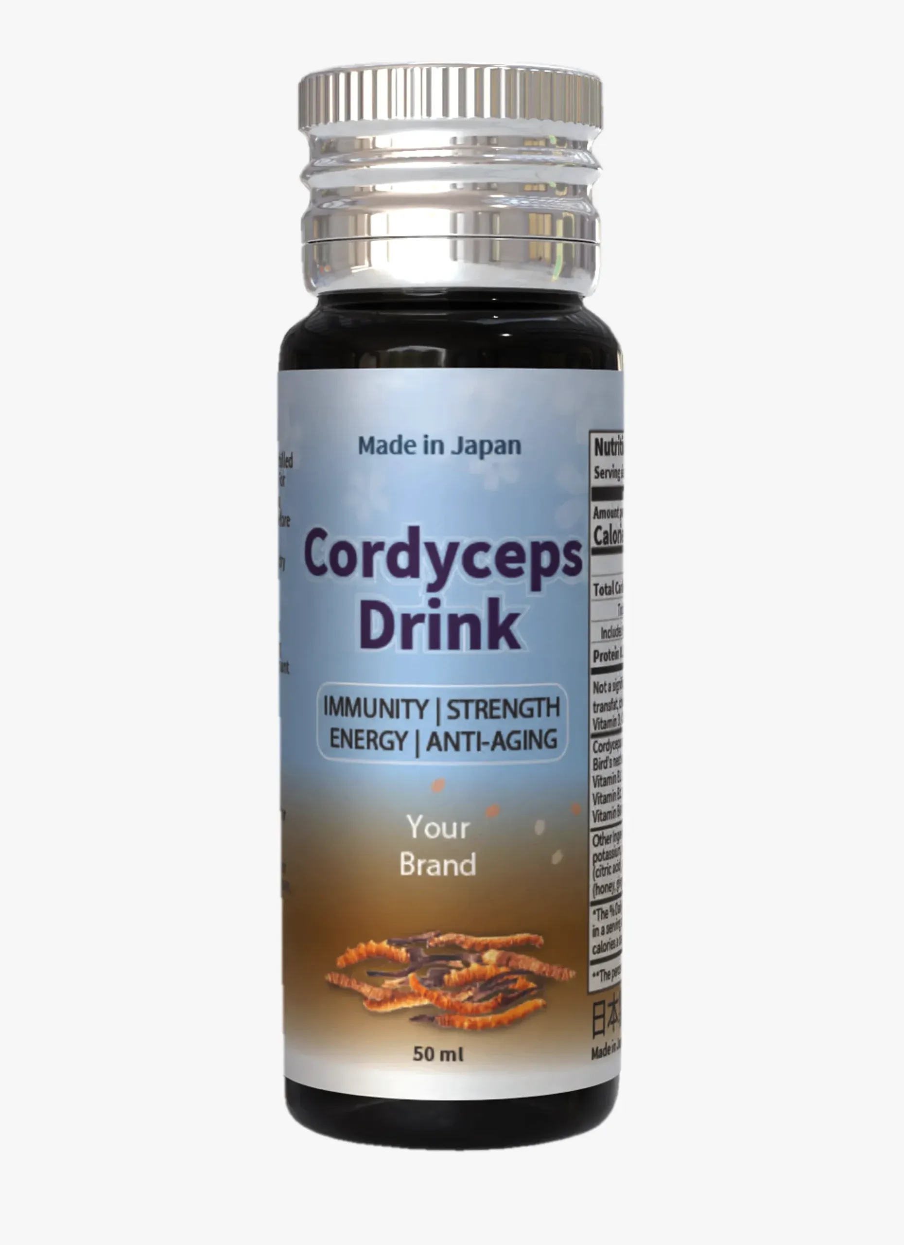 Cordyceps Drink with Fermented Plant Extract and Vitamins (UPC#MK10116)