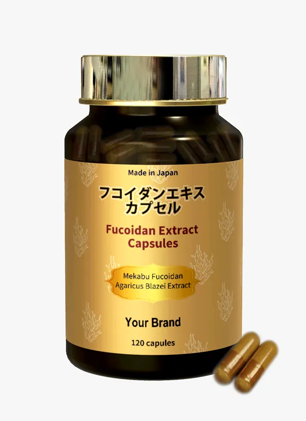 Fucoidan capsules formulated to support immune wellness, daily vitality, and overall health balance.