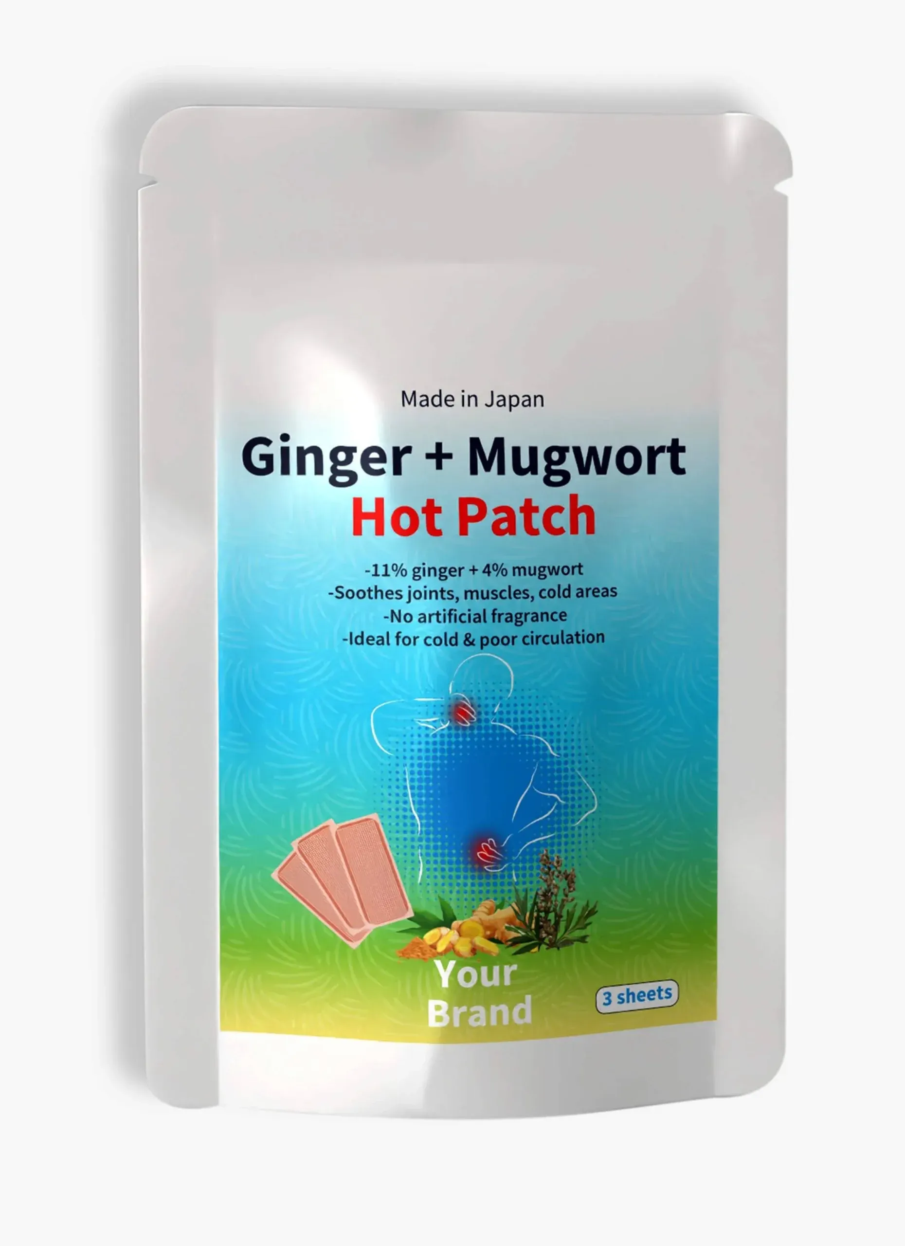 Ginger + Mugwart Hot Patch