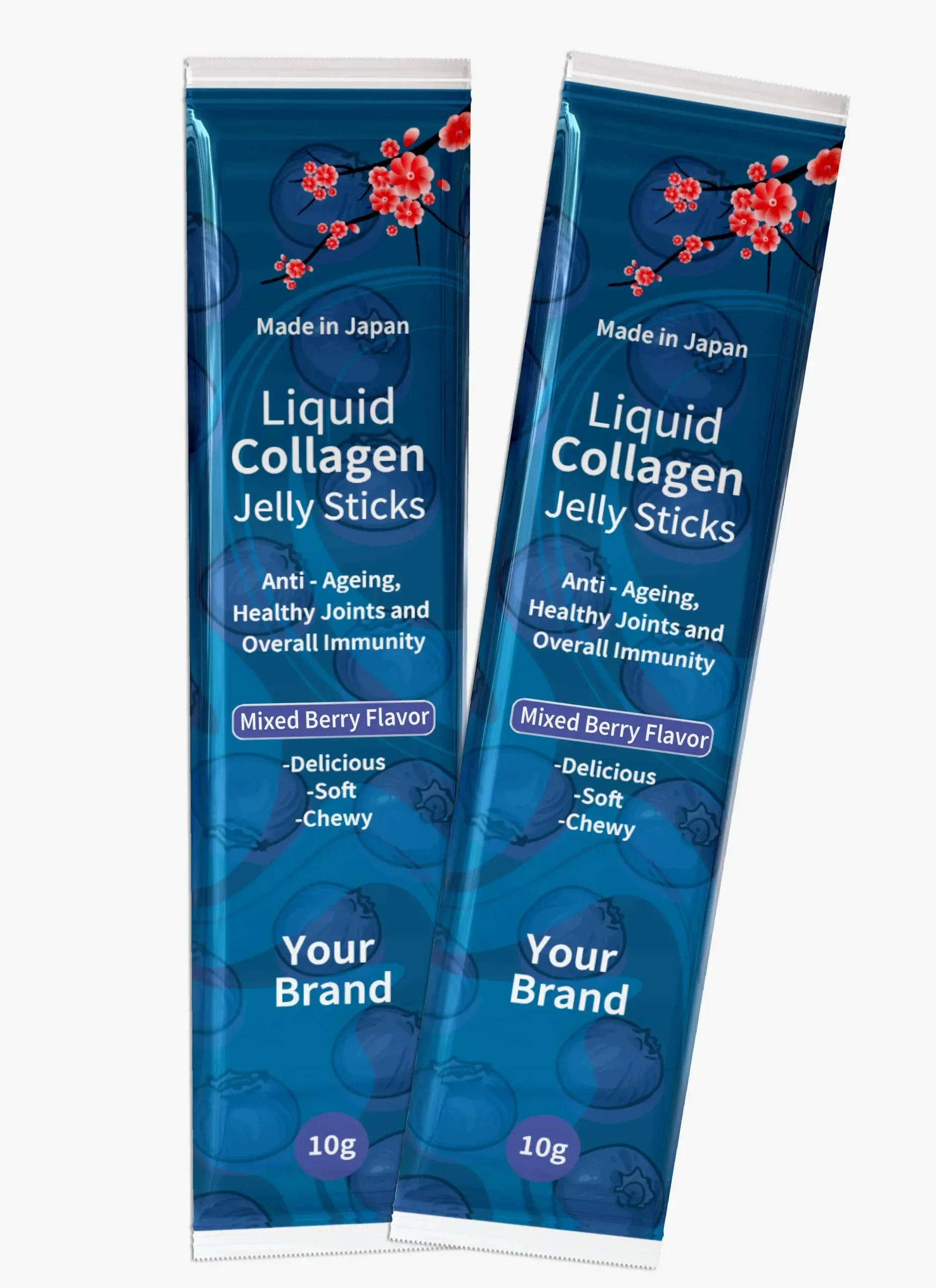Mixed Berry Collagen Liquid Jelly sticks (10g x 10 sticks)