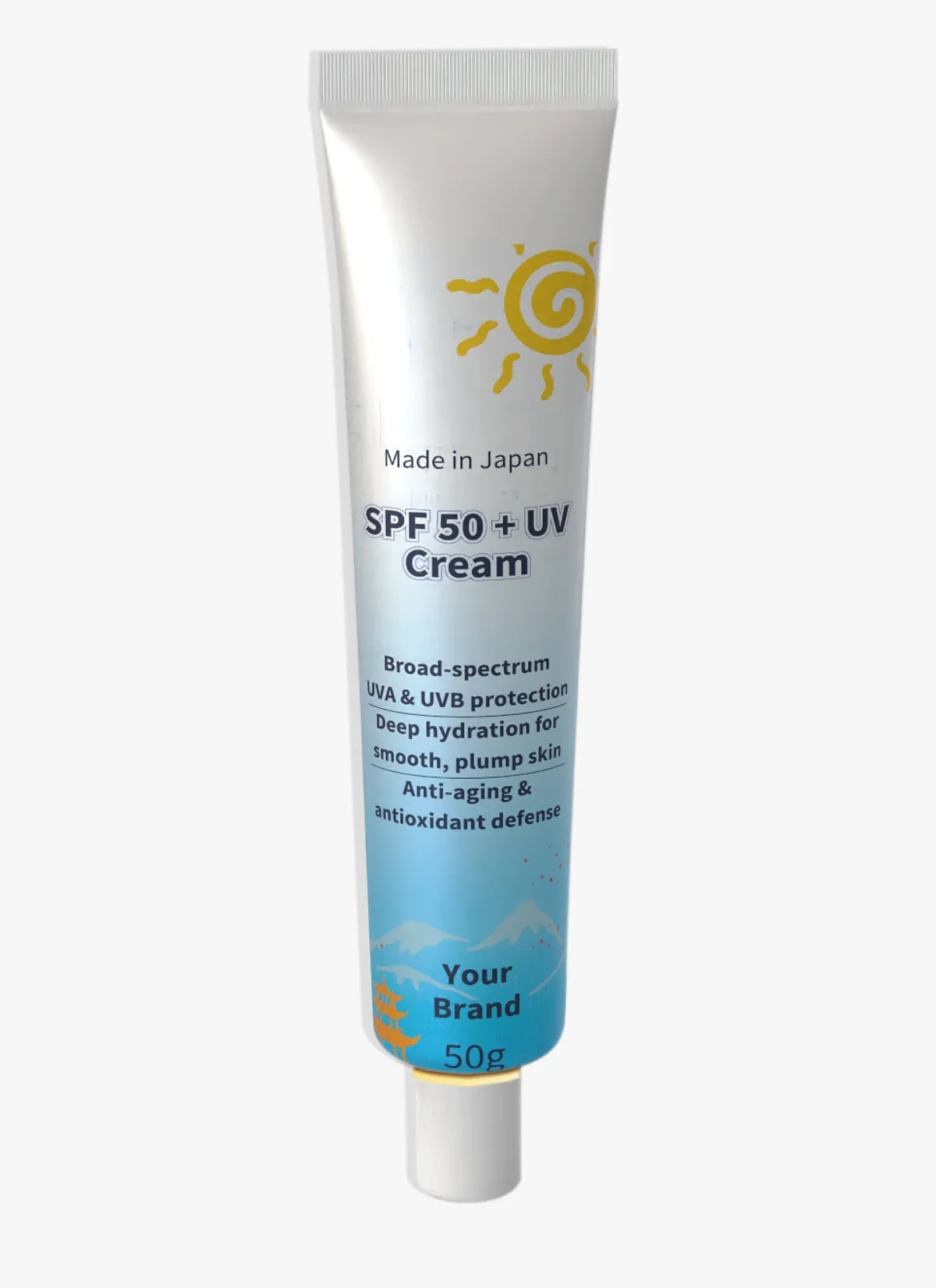 SPF50+ UV Sunscreen Cream (UPC#MC21407)